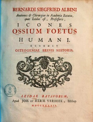 Icones ossium foetus humani