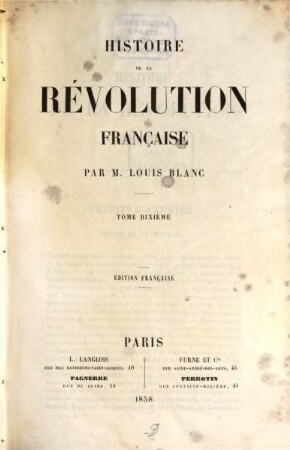 Histoire de la révolution française. 10