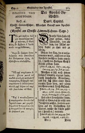I. Capitel - VII. Capitel.