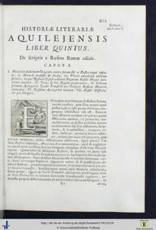 Historiae Literariae Aquilejensis. Lib. V.