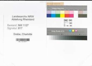 Entnazifizierung Charlotte Grebe , geb. 03.06.1907 ()