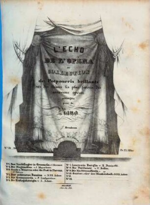 L' écho de l'opéra : ou collection de potpourris brillants sur des thèmes les plus favoris des nouveaux opéras ; arrangés pour le piano, 8. Die Puritaner