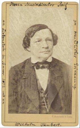 Photographie von Wilhelm Taubert (1811-1891)