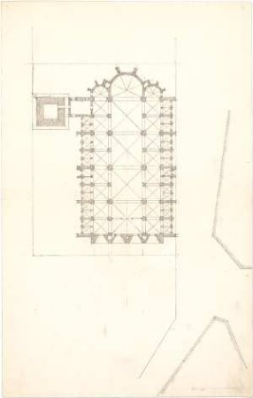 Schmidt, Heinrich von; München; St. Maximilian - Grundriss