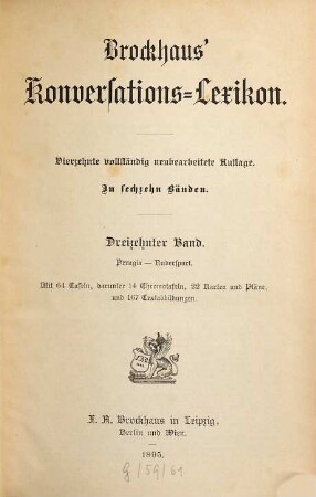 Brockhaus' Konversations-Lexikon : in sechzehn Bänden, 13