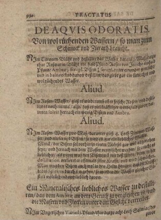 TRACTATUS DE AQUIS ODORATIS.