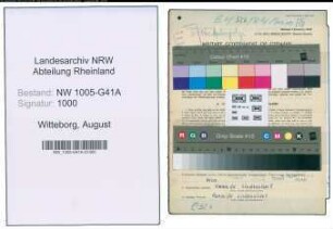 Entnazifizierung August Witteborg , geb. 02.08.1917 (Polizist)