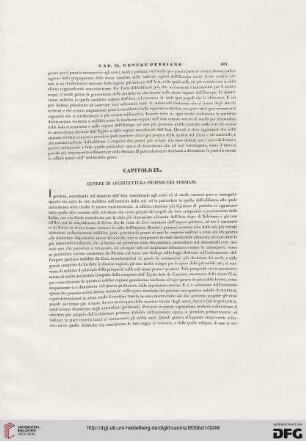 Capitolo IX: Genere di architettura proprio dei Persiani