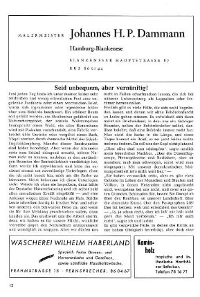 Seid unbequem, aber vernünftig!