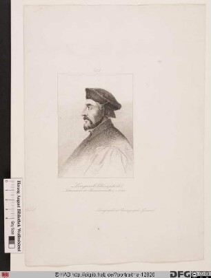Bildnis Christophe de Longueil (lat. Christophorus Longolius)