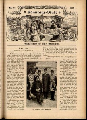 Ausgabe vom Sonntag, den 04. November 1900.