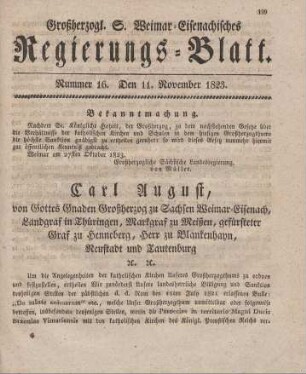 Nr. 16 : 11. November 1823
