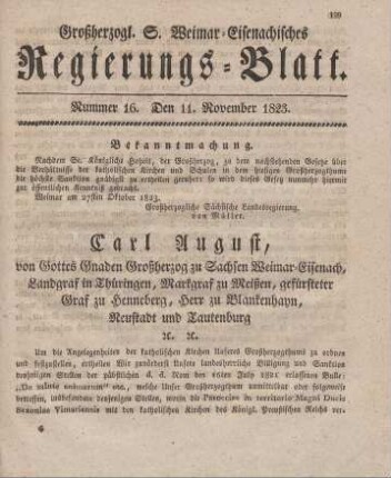 Nr. 16 : 11. November 1823