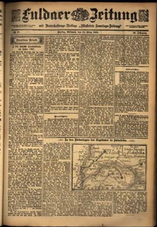 Zweite Ausgabe vom Mittwoch, den 19. März 1902.