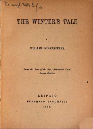The plays of William Shakespeare : in 37 parts, 11