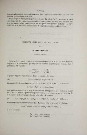 Soluzioni della questioni 16, 17 e. 18.