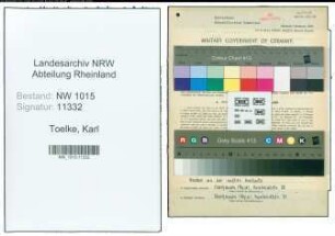 Entnazifizierung Karl Toelke , geb. 25.09.1892 (Betriebswart)