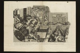 Deckengemälde Ausschnitt (Le Grand Escalier de Versailles, Taf. 5)