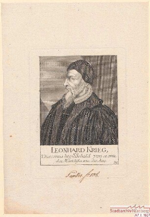 Leonhard Krieg, Diakon bei St. Sebald