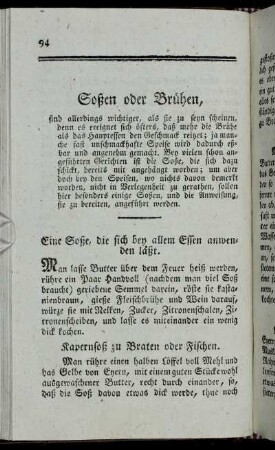 Soßen oder Brühen,[...]