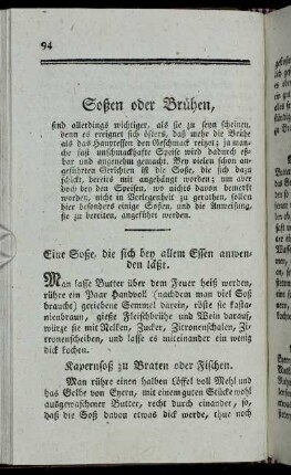 Soßen oder Brühen,[...]