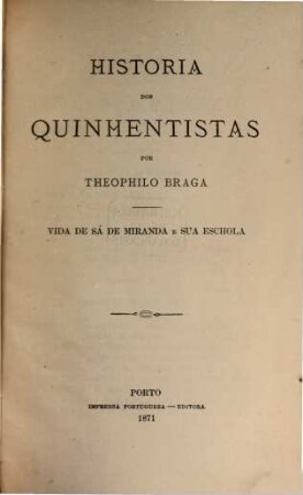 Historia da litteratura portugueza : [Tomos 14 in 7 Voll.], 7