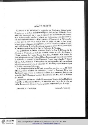 Avant-propos