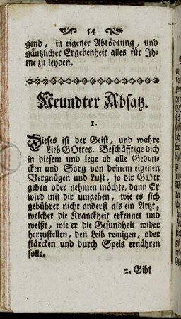 Neundter Absatz.