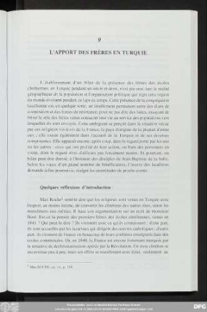 9 L'Apport Des Frères En Turquie