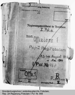 Personalangelegenheiten der Beamten im Offiziersrang