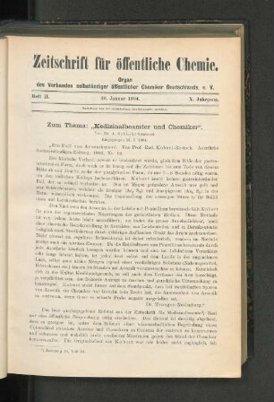 Heft II. 30. Januar 1904.