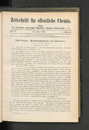 Heft II. 30. Januar 1904.
