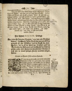 27-47, Die Andere Rector-Predigt