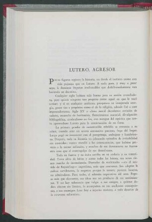 Lutero, agresor