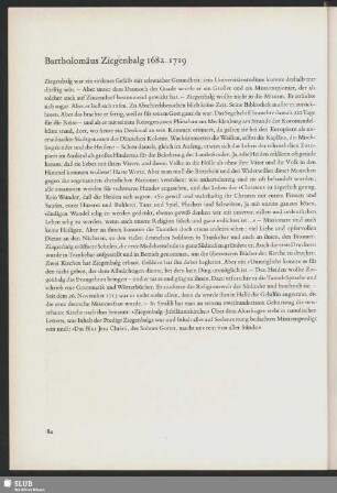 Bartholomäus Ziegenbalg 1682-1719