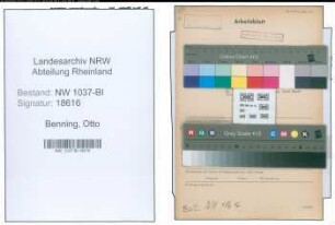 Entnazifizierung Otto Benning , geb. 12.02.1888 (Friseur)