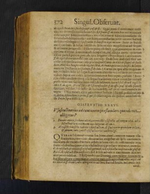 Observatio XXXVI. Usufructuarius ad cautionem praestandam quando non obligetur?