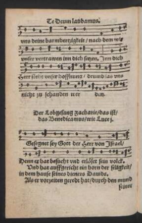 Der Lobgesang Zacharie ...