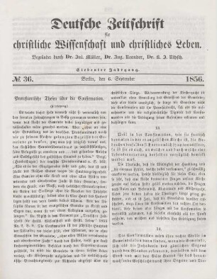 281-286 Protestantische Thesen über die Confirmation : Fortsetzung