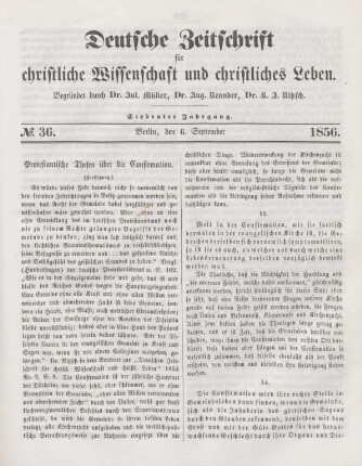 281-286 Protestantische Thesen über die Confirmation : Fortsetzung