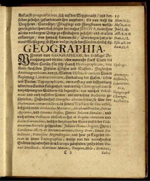 Geographia.