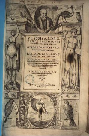 Ulyssis Aldrovandi De animalibus insectis libri septem : in quibus omnia illa animalia accuratissime describuntur, eorum icones ac vivum ab oculos ponuntur, tandemque etiam natura, mores ac proprietates ... declarantur ...