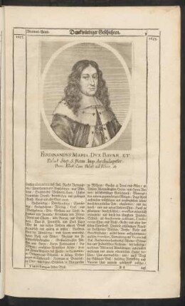 Ferdinandus Maria, Dux Bavar. ...
