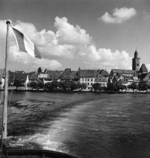 Überlingen. Stadtansicht vom Bodensee aus