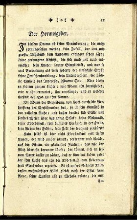 Der Herausgeber.