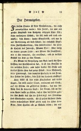 Der Herausgeber.