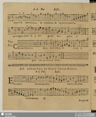 III. Ecce advenit [incpl.]