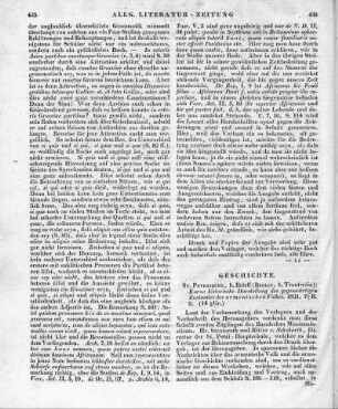 Schuberth, v.: Kurze historische Darstellung des gegenwärtigen Zustandes des armenischen Volkes. St. Petersburg: Brieff; Berlin: Trautwein 1831