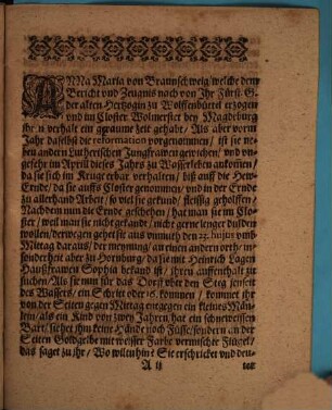 Ausführliche Prophezeyung so zu Wasserleben geschehen ist im Stifft Halberstadt eine halbe Meile von Wernigeroda Von einem Mägdlein so uber Feld hat gehen wollen und ihm ein Engel begegnet ist was sie sol zu ihrem Pfarrer sagen : alles fein ordentlich beschrieben