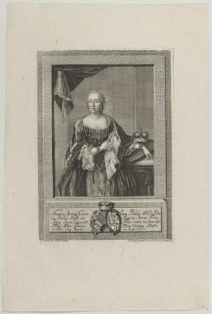 Bildnis der Maria Anna Carolina, Ferd. Mar. Dux Bav. Conjux